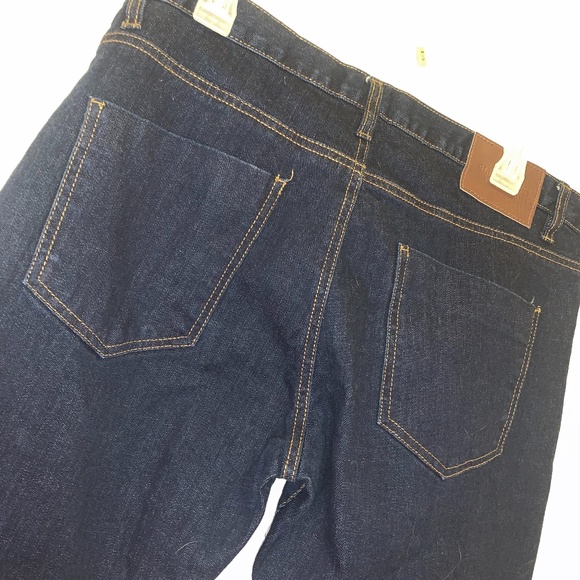 Dark Wash Skinny Mens Jeans 34x32 - Picture 4 of 6